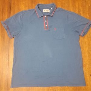 Original Penguin by Munsingwear Blue & Coral Polo Shirt - Size XL